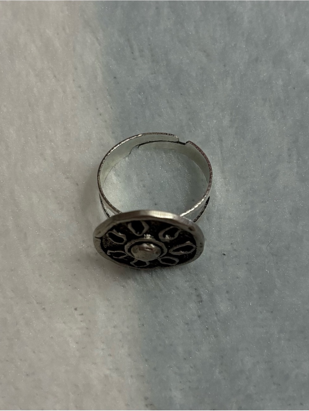 Homemade Button Ring - Picture 2 of 4